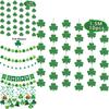 St.patrick's Day Lucky Letter Flag Clover Party Atmosphere Decoration