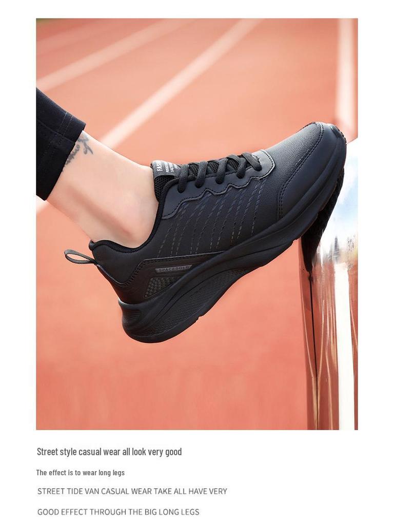 Damen Übergröße Leder-Sneakers - Herbst/Winter Rutschfeste Freizeit-Laufschuhe