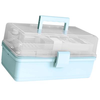 Pill Storage Box 3-Layer Large Capacity Home Cosmetics Case Plastic Sundries Organizer