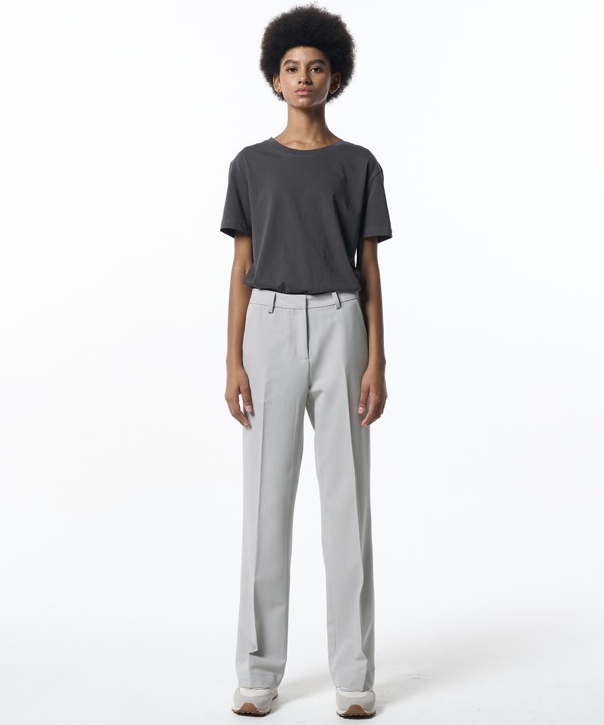 MALOUPE 2113 Summer Semi-Wide Pants (Gray)