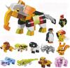Construction Blocks Animals 12-in-1 Animals Elephant Parrot Advent Calendar