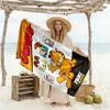 Garfield Through Beach Towel High Absorbency & Quick-Dry Comfortable Lightweight Suitable for Sports, Travel, Swimming, Yoga