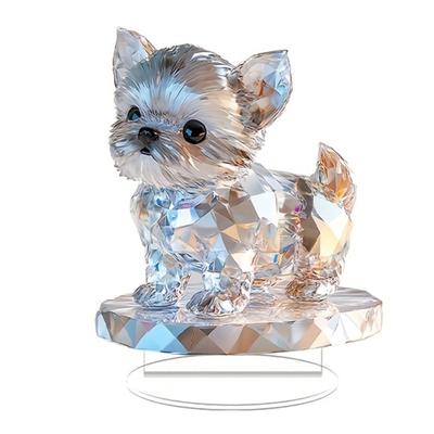 Dekorative Tierfiguren für Wohnzimmer, Zuhause, Büro – Acryl-Hundefiguren als Tischdekoration