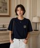 Seuteijial Signature Serve Short Sleeve T-Shirt [Navy]