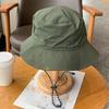 Summer Sun Hat with Adjustable Chin Strap Breathable UV Protection Men Women Outdoor Climbing Hiking Fishing Travel Wide Brim Bucket Hat