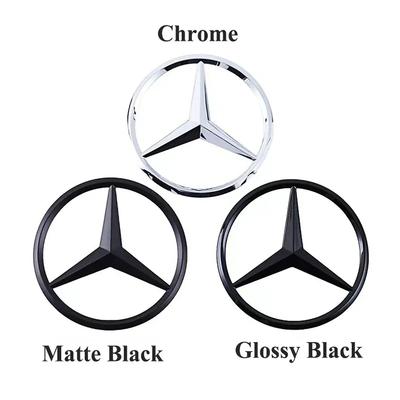 Pour Mercedes Benz Logo Étoile Noir ABS 3D sur Coffre Arrière Pour Mercedes Benz W203 W204 W205 W212 W213 W176 W177 W222 W223 W117 W246 X15