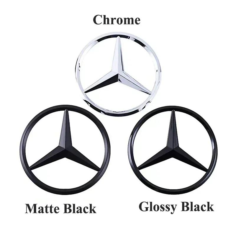 Autoaufkleber 3D ABS Schwarz Heckklappe Stern Logo Für Mercedes Benz W203 W204 W205 W212 W213 W176 W177 W222 W223 W117 W246 X156 X253
