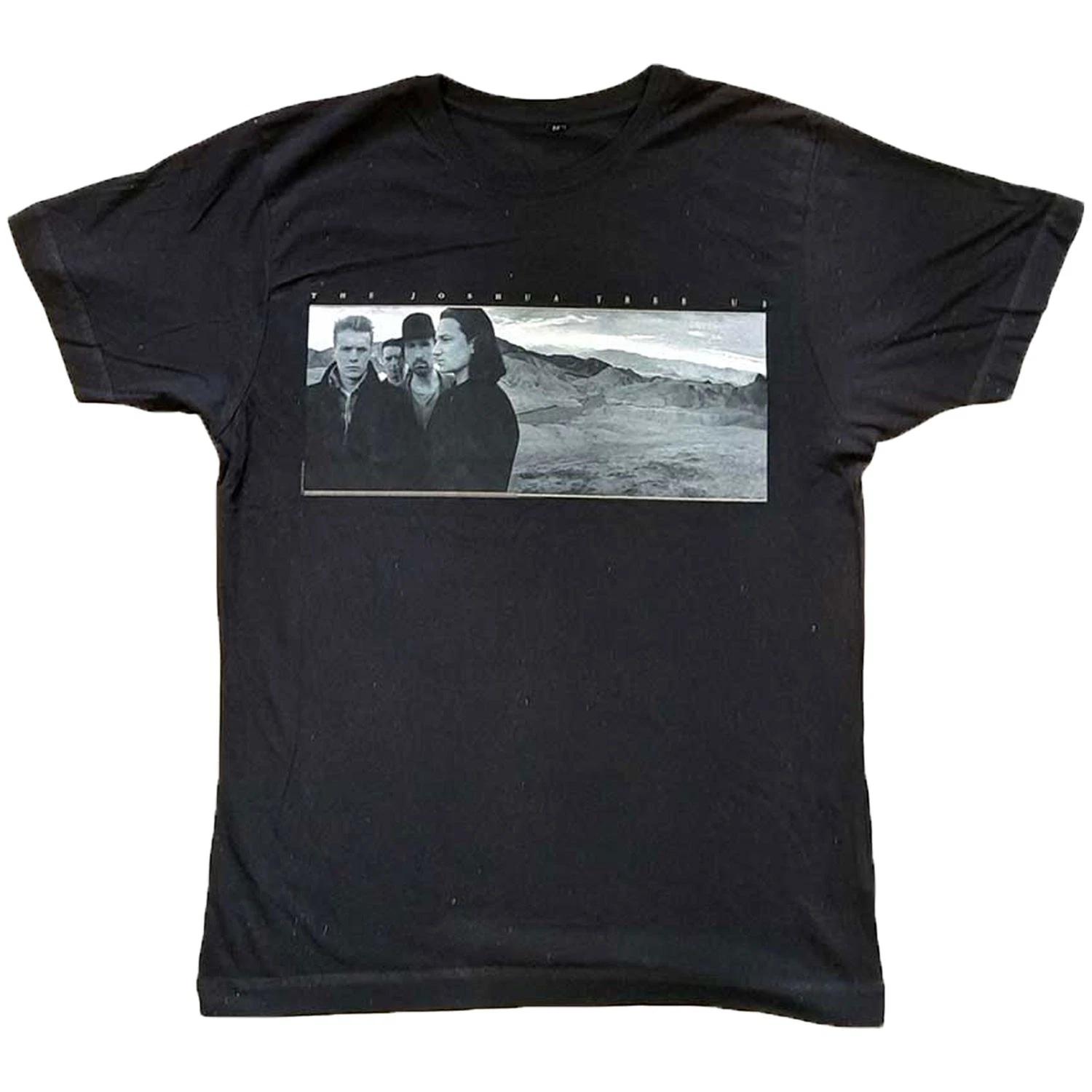 Men s U2 Joshua Tree Photo T-shirt Small Black XS