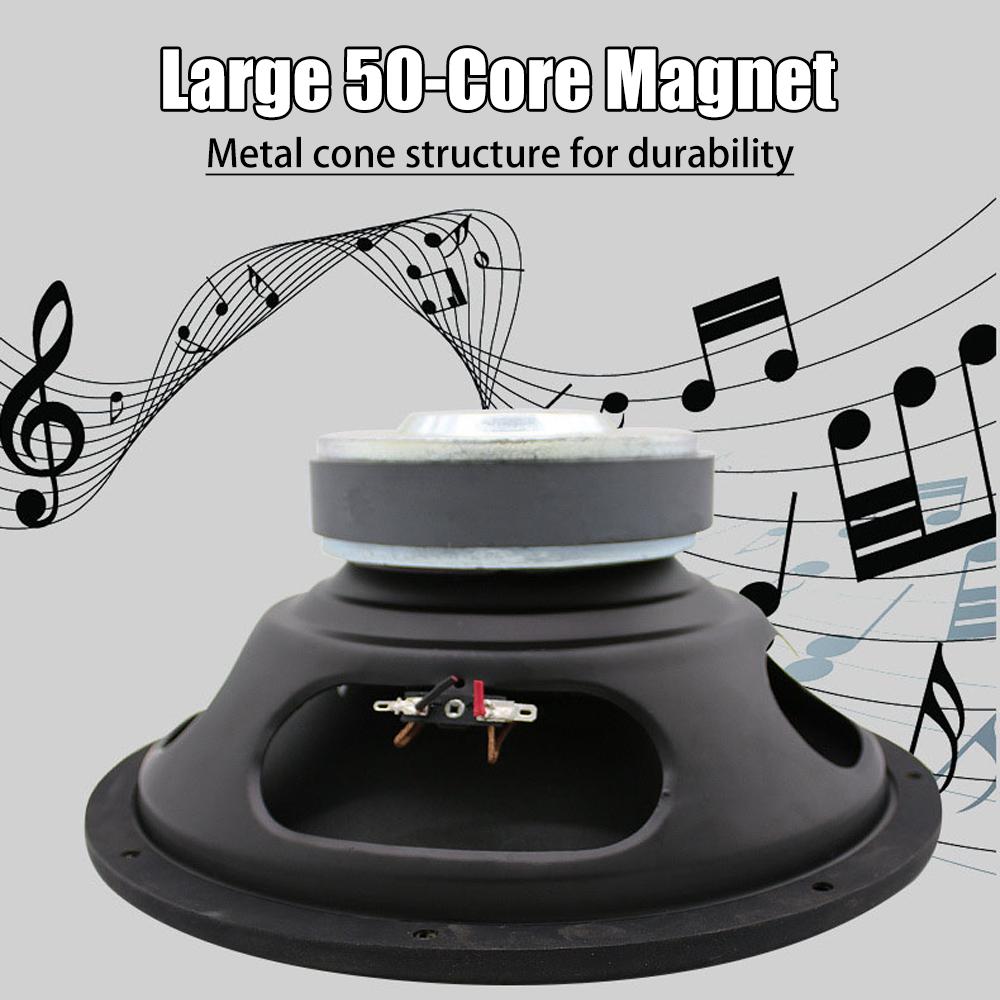 1Pcs 10/12 Inch Car Subwoofer 50 Core Pure Woofer High Power Heavy Car Speakers Music Stereo Subwoofer Car Audio Modification