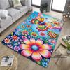 Customizable3D Luxury Dream Butterfly Flower Non-Slip Carpet for Home Living Room Bedroom Sofa Washable Kid Play Area Rug Decor