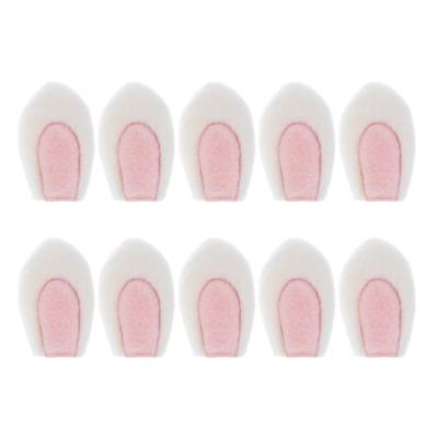 Iplusmile Triušio Ausų Dalys, 10 Vienetų Rinkinys (5 poros), 11,5 cm, Pūkuotos triušio ausys pliušiniams žaislams, Cosplay, Plaukų lankeliams, Galvos apdangalams, Plaukų segtukams, Dalims,