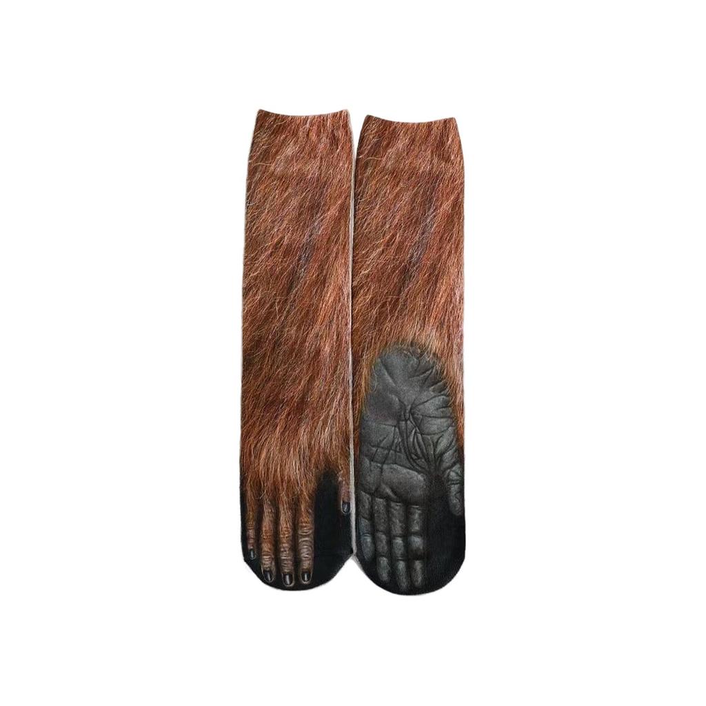 Children's Animal Socks Digital Printing Simulation Socks Fun And Funny