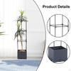 Planter Box with Trellis Plant Pot Minimalist Practical Raised Garden Bed Tomato Cage for Climbing