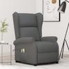 Reclining Massage Chair Dark Fabric