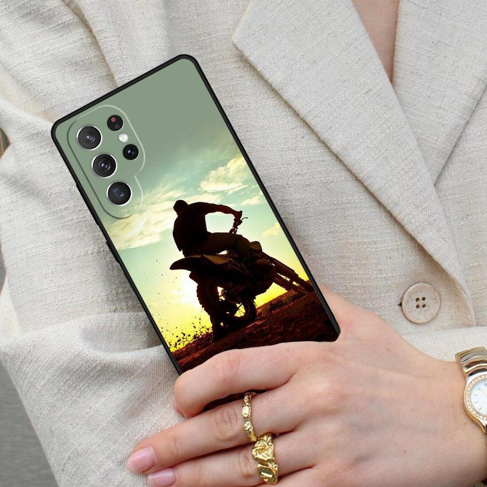 Moto Cross Motorcycle Sports SOFT Cell Phone Case for Samsung Galaxy S26 Ultra S25 S24 S23 S22 S21 S20 Note10 Cover