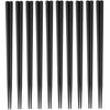Nagaohashi 23cm 10 Pairs Set Black Dishwasher Safe SPS Resin Commercial Use Made Japan
