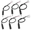 1Pcs 2/3/4Pins Mono Stereo AUX Connector 2.5mm/3.5mm DIY Audio Extension Wire  AUX Extension