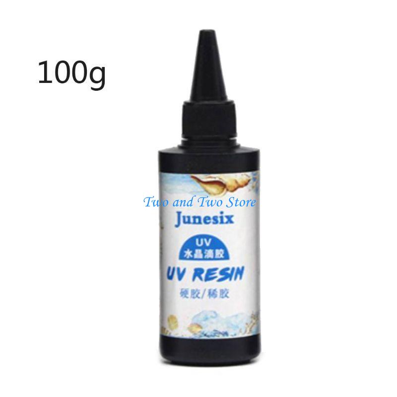 HX6F Clear UV Resin Hard Type Solar Quick Curing Epoxy Resin 100ml