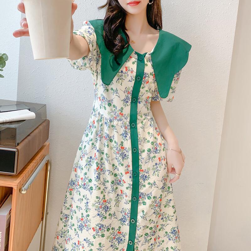 

Mocana Women s Fashion Short-Sleeve Midi Dress MKNJD3478 L