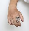 Maria Mexico Cross Good Vibrations Wide Sterling Silver 925 [goodvibrations] Ring, Men's Ring,