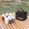 Outdoor Spice Jar Portable with Storage Bag Solid Liquid Seasoning Bottles Multifunctional Lightweight Camping Supplies