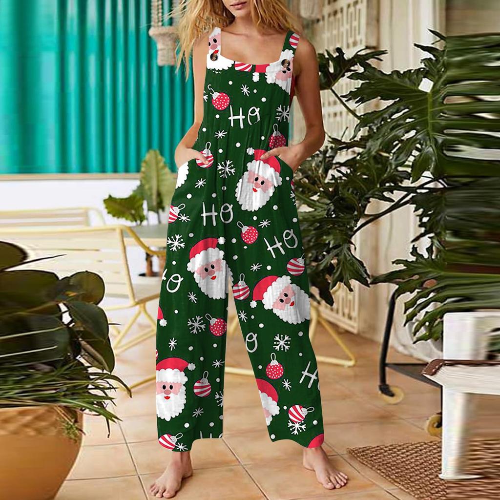 Womens Casual Overalls Jumpsuits Adjustable Straps Sleeveless Summer Cute Comfy Rompers With Pocket