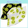 Smiley Double Sided Face Pattern Fisherman Hat Sun Protection Bucket Outdoor Cap