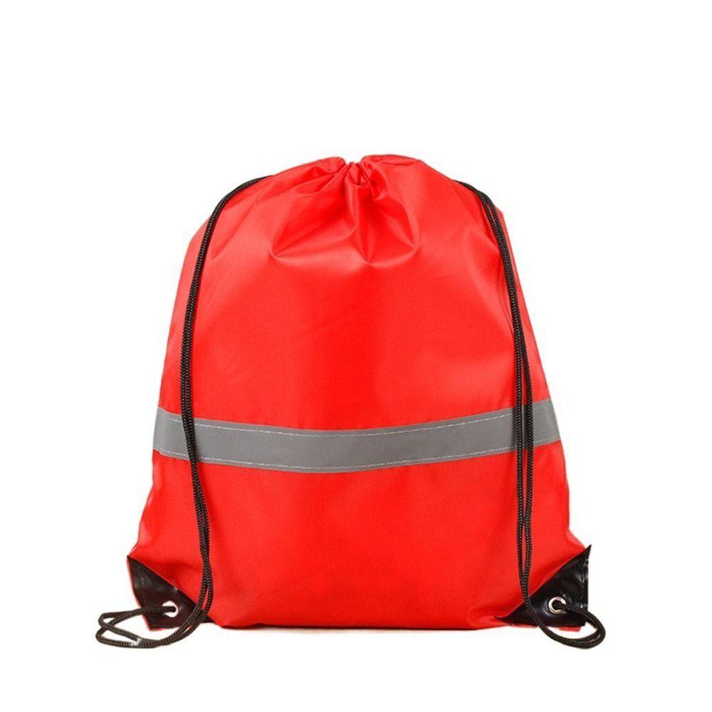 New Ruched Nylon Drawstring Backpacks Canves Sports Fitness Shoulder Bags Large Capacity Students School Bag