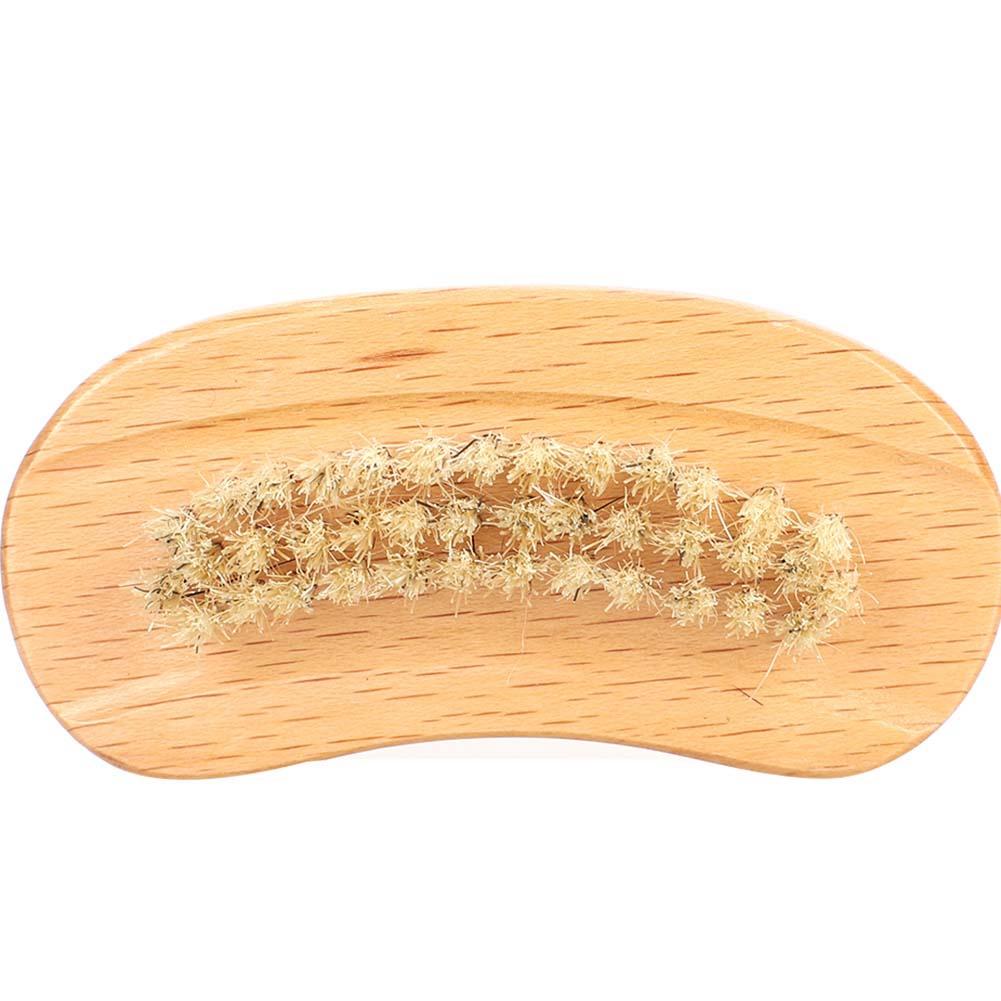 

Двусторонняя щетка для ногтей с натуральной щетиной из бука, удаляющая омертвевшую кожу, щетка для ногтей, маникюрный инструмент