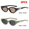 Fashion Cat Eye Sunglasses Women High Quality Uv400 Sunglass Retro Eyewear Bow Embellishment  Brand Designer Sun Glasses