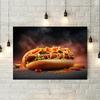 Food and Kitchen Sushi Coffee Moroccan Food Ice Cream Hot Dog Art Posters Canvas Painting Wall Print Picture Home Decor