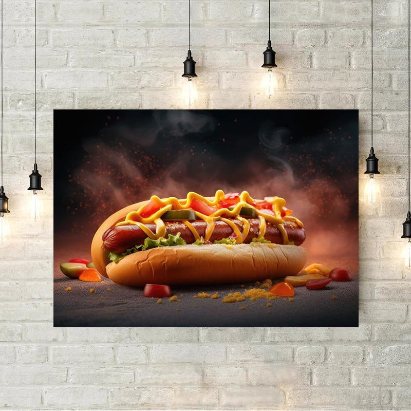 Food and Kitchen Sushi Coffee Moroccan Food Ice Cream Hot Dog Art Posters Canvas Painting Wall Print Picture Home Decor