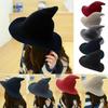 Christmas Hat Y2K Trend Autumn Winter Unisex Harajuku Punk Gothic Knit Cat Ear Little Devil Kawaii Millinery Soft Knit Hat