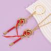 New Fashing Necklace Cartoon Magic Wand Pendant Keychain Necklace Anime Cosplay Gift For Girls Props Anime fan gift