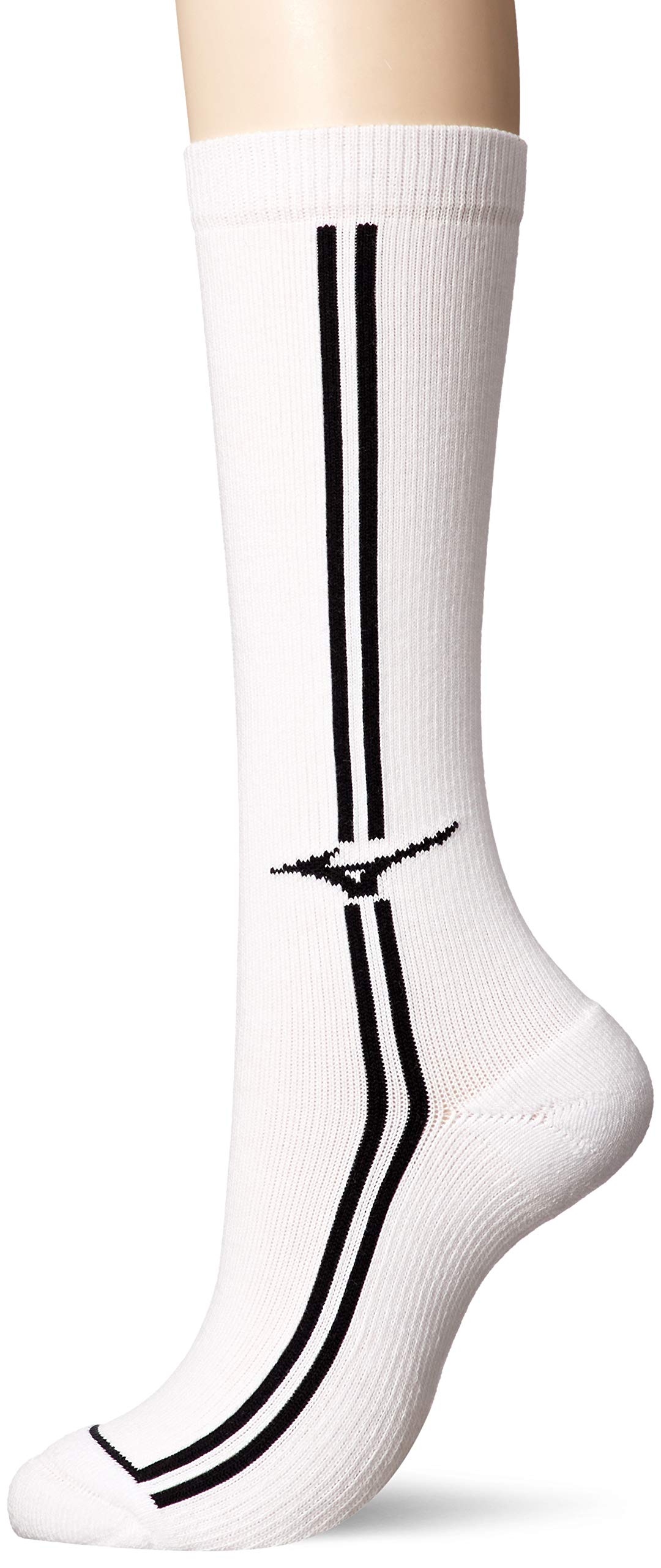 

Mizuno Volleyball Wear Mid Socks V2MX8006 White x Black Japan Sizes to Japanese size 21-23 (equivalent XS)