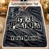 Flannel BlanketSex Pistols Custom Name Text Personalized Soft Warm Throw Blanket Home Decor Gift