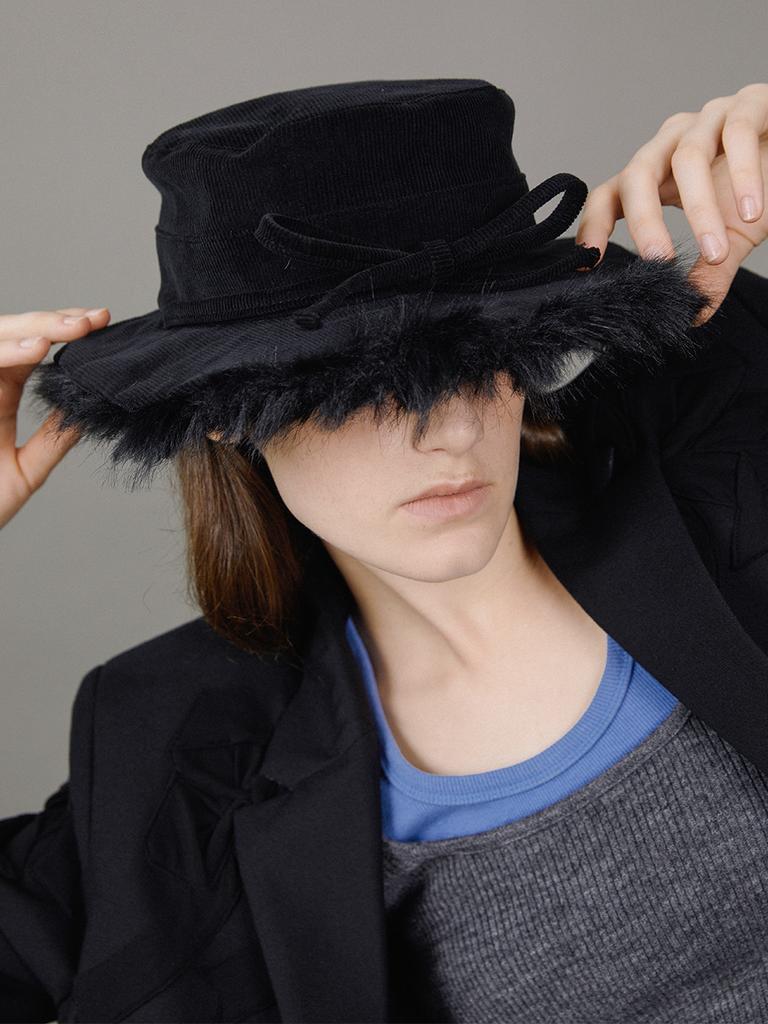 Eosseomnijeu Boonie Bucket Hat_Ribbon_Black