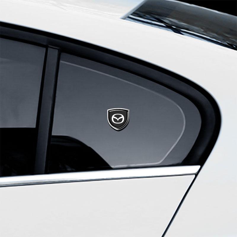 1Pcs 3D Metal Auto Door Shield Emblem Car Body Badge Sticker Styling For Mazda 3 6 CX5 2 CX3 CX9 MX5 RX8 Axela Demio MS CX5 2 Axela Demio Atenza MS GJ