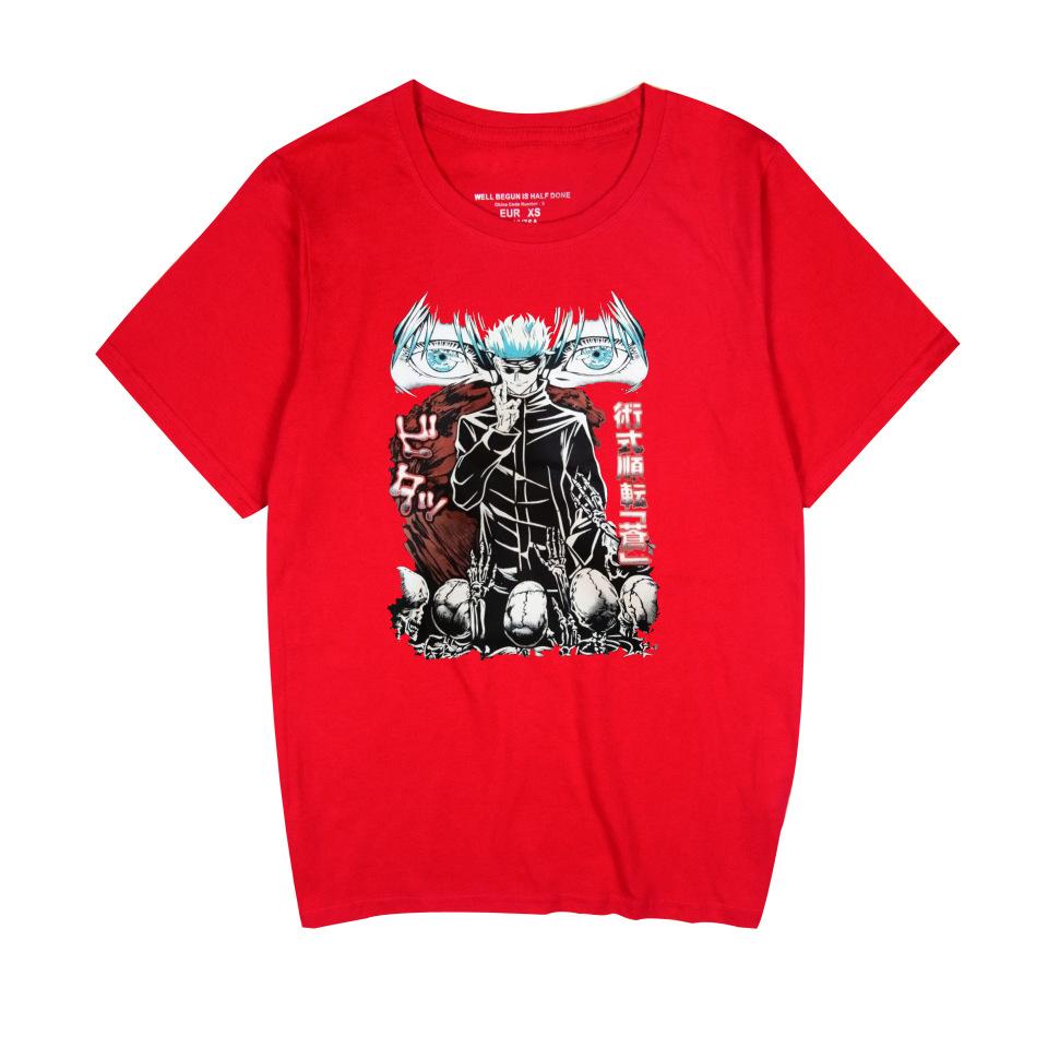 Jujutsu Kaisen Anime Print T Shirt for Men Fashion Clothing Short Sleeve O-neck Tops Oversized T-shirts