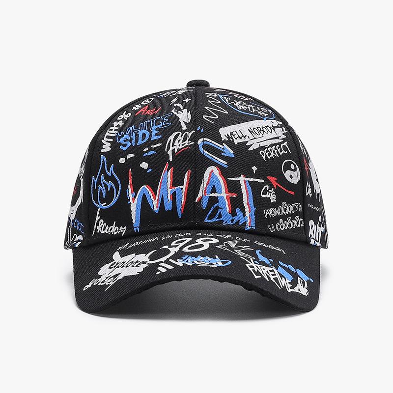 

Солнцезащитная шляпа от солнца, Повседневный тренд, Женская, Принт мультяшного граффити, Кепка с козырьком, Студенческая, Бейсболка, Весна и лето новинка Adjustable