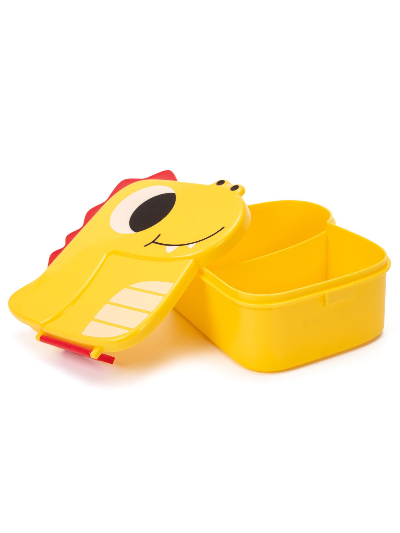Cartoon Dinosaur Lunch Box Portable Plastic Bento Box Pouch for Students School Office Lunch Picnic Food Container Dinnerware 2 жёлтый 2150₽