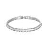 Korean Trendy Square Crystal Bracelet: Versatile Women's Jewelry for Couples