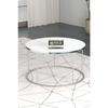 Coffee Table And Nesting Table Terra Silver White