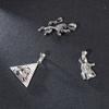 European and American Creative Personality Pyramid Lion Head Men's Titanium Steel Pendant