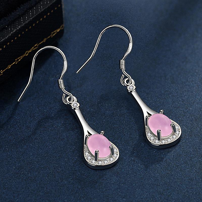 New 925 Sterling Silver Earrings for Women Original Charm Double Hoop Earrings Pave CZ Fine Engagement Anniversary Jewelry Gift