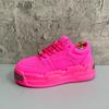 Herren Weiße Plateau-Sneaker Dicke Sohle Freizeitschuhe Design Trendige Brot-Schuhe Unisex Bequem Tägliches Tragen