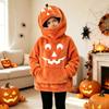 Dětská Unisex mikina s kapucí na Halloween s vintage designem dýně
