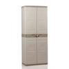 TITANIUM Armadio 2 ante con ripiani e spazio per appendere l70 x p44 x h176 cm Beige e Tortora Gamma TITANIUM Indoor/Outdoor