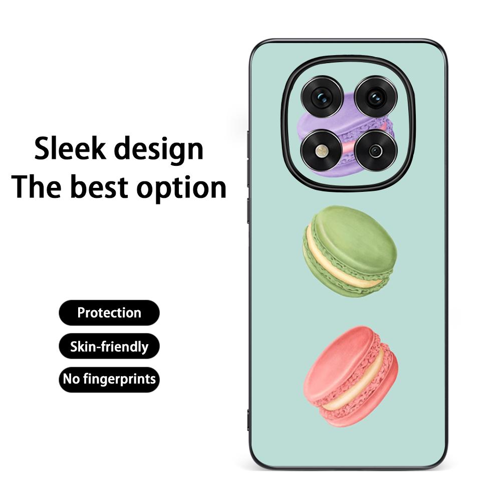 

Cute Macaron cute lovely design Phone Case For Redmi Note 14 13 12 11 Pro Plus S 5G 14C A3 Soft Black Phone Cover Redmi 12C