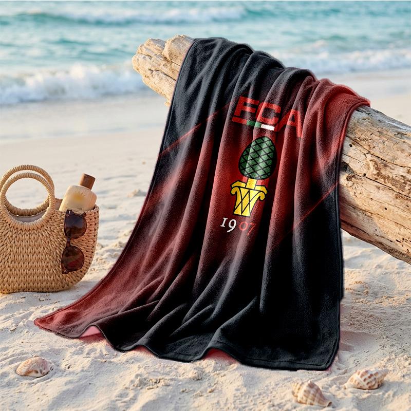 FC Augsburg FC Print Mikrofaser Strandtuch Schnelltrocknend Saugfähig Großes Handtuch für Strand Schwimmen Reisen